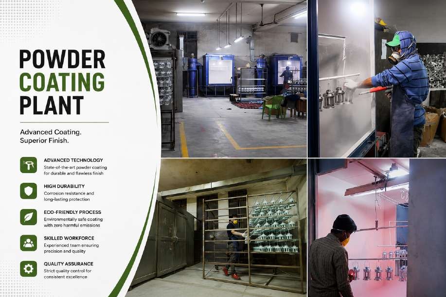 Powder coating plant