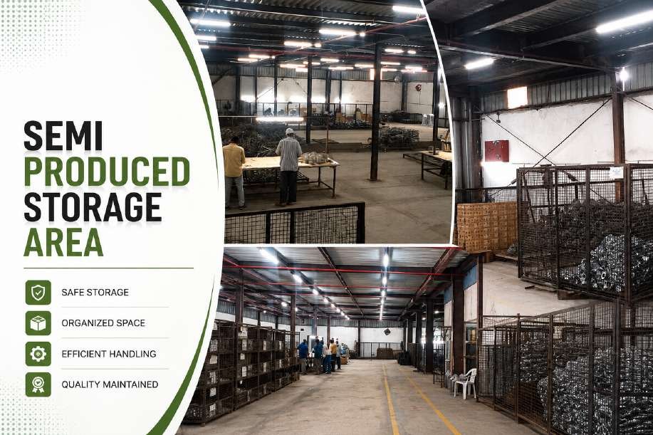 Semi-produced storage area